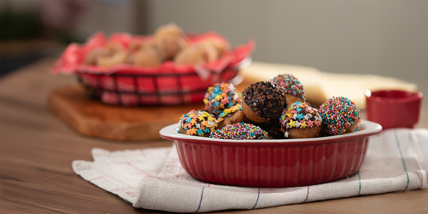 Bolinho de Chuva com Cobertura