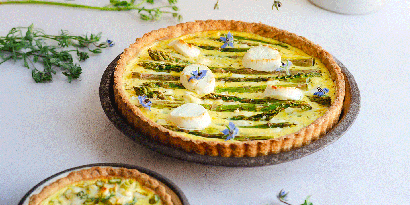 Quiche de Aspargos e Alho-Poró
